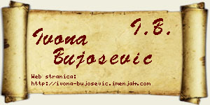 Ivona Bujošević vizit kartica